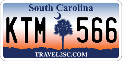 SC license plate KTM566