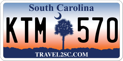 SC license plate KTM570