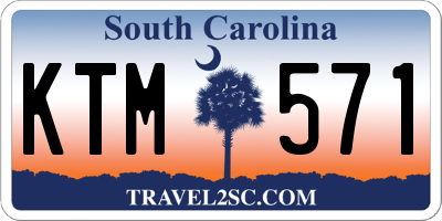 SC license plate KTM571