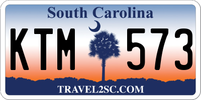 SC license plate KTM573
