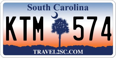 SC license plate KTM574