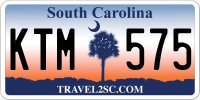 SC license plate KTM575
