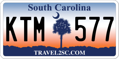 SC license plate KTM577
