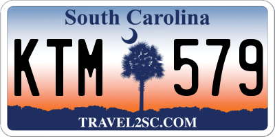 SC license plate KTM579