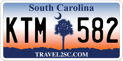 SC license plate KTM582