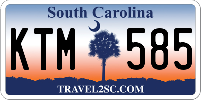 SC license plate KTM585