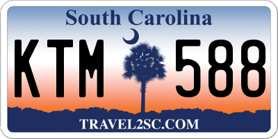 SC license plate KTM588
