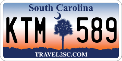 SC license plate KTM589