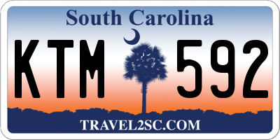 SC license plate KTM592