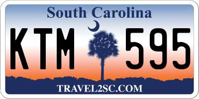 SC license plate KTM595