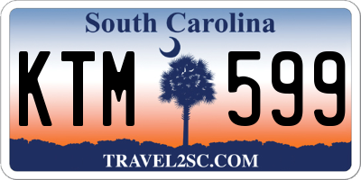 SC license plate KTM599