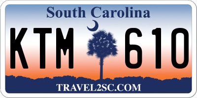 SC license plate KTM610