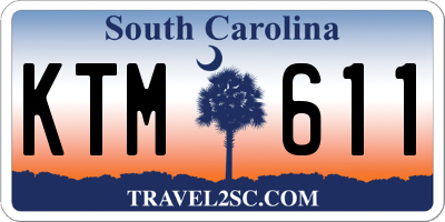 SC license plate KTM611