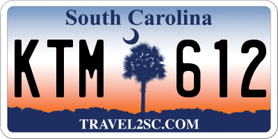 SC license plate KTM612