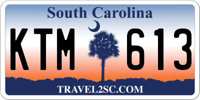 SC license plate KTM613