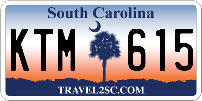 SC license plate KTM615