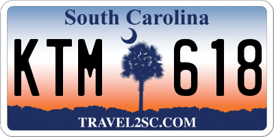 SC license plate KTM618