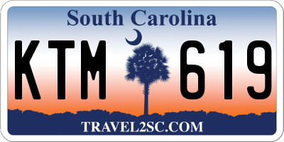SC license plate KTM619