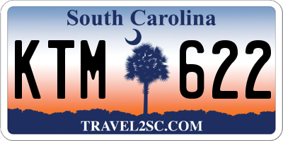 SC license plate KTM622