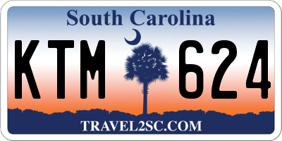 SC license plate KTM624