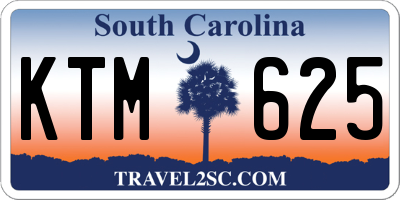 SC license plate KTM625