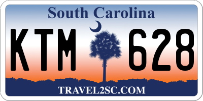 SC license plate KTM628