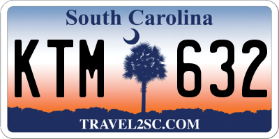 SC license plate KTM632