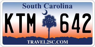 SC license plate KTM642