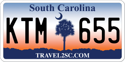 SC license plate KTM655