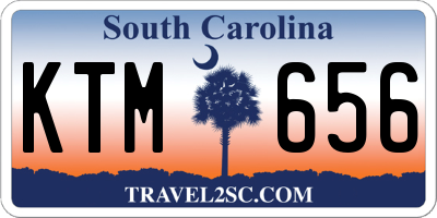 SC license plate KTM656