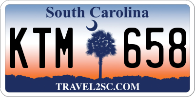 SC license plate KTM658