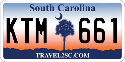 SC license plate KTM661