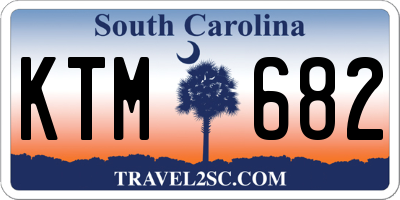SC license plate KTM682