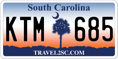 SC license plate KTM685