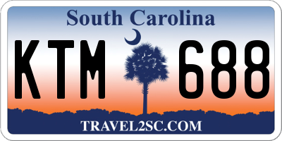 SC license plate KTM688