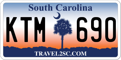 SC license plate KTM690