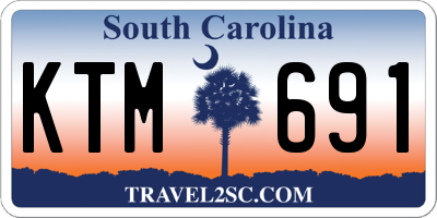 SC license plate KTM691