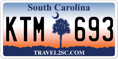 SC license plate KTM693
