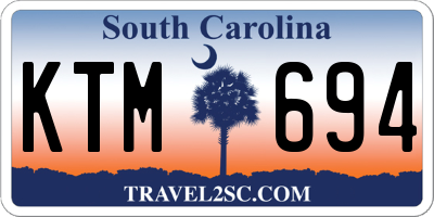 SC license plate KTM694