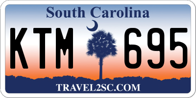 SC license plate KTM695