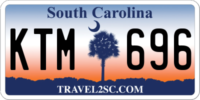 SC license plate KTM696