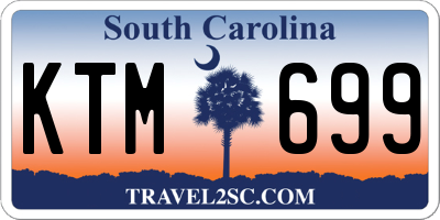 SC license plate KTM699