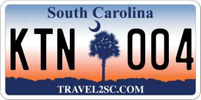 SC license plate KTN004