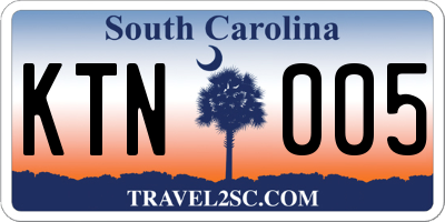 SC license plate KTN005