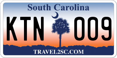 SC license plate KTN009