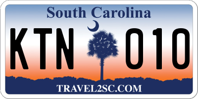 SC license plate KTN010