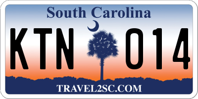 SC license plate KTN014