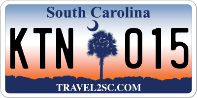 SC license plate KTN015
