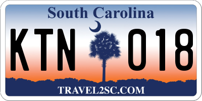 SC license plate KTN018