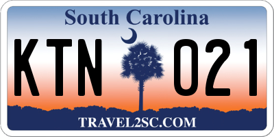SC license plate KTN021